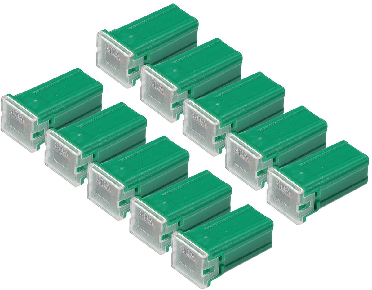 ABSOPRO 40A microzekering FMM M-Case 10 stuks donkergroen voor auto