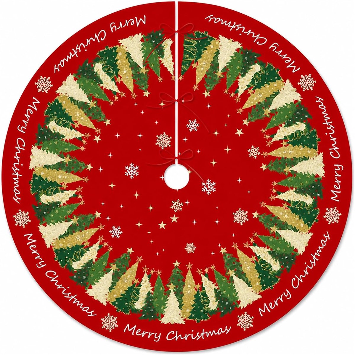 120 cm, afdekking voor kerstboom, rood