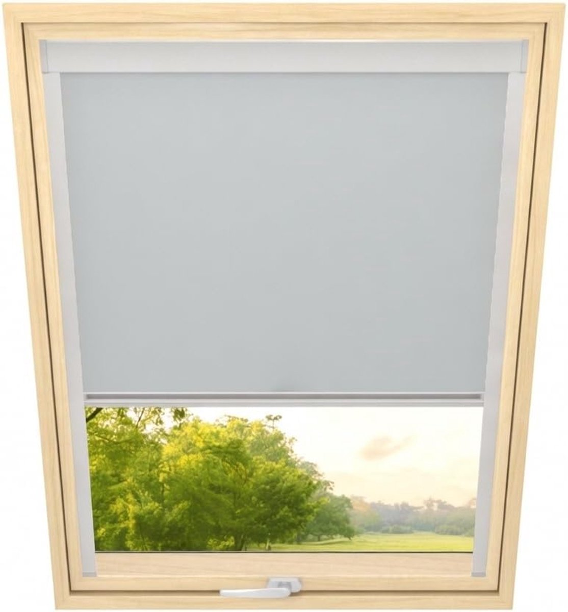 Rolgordijn - Breedte 390mm, Hoogte 832mm - Compatibel met Velux, Compatibel met Fakro - Verduisterend Rolgordijn, Thermisch Rolgordijn, Zonwering voor Dakramen - Grijs