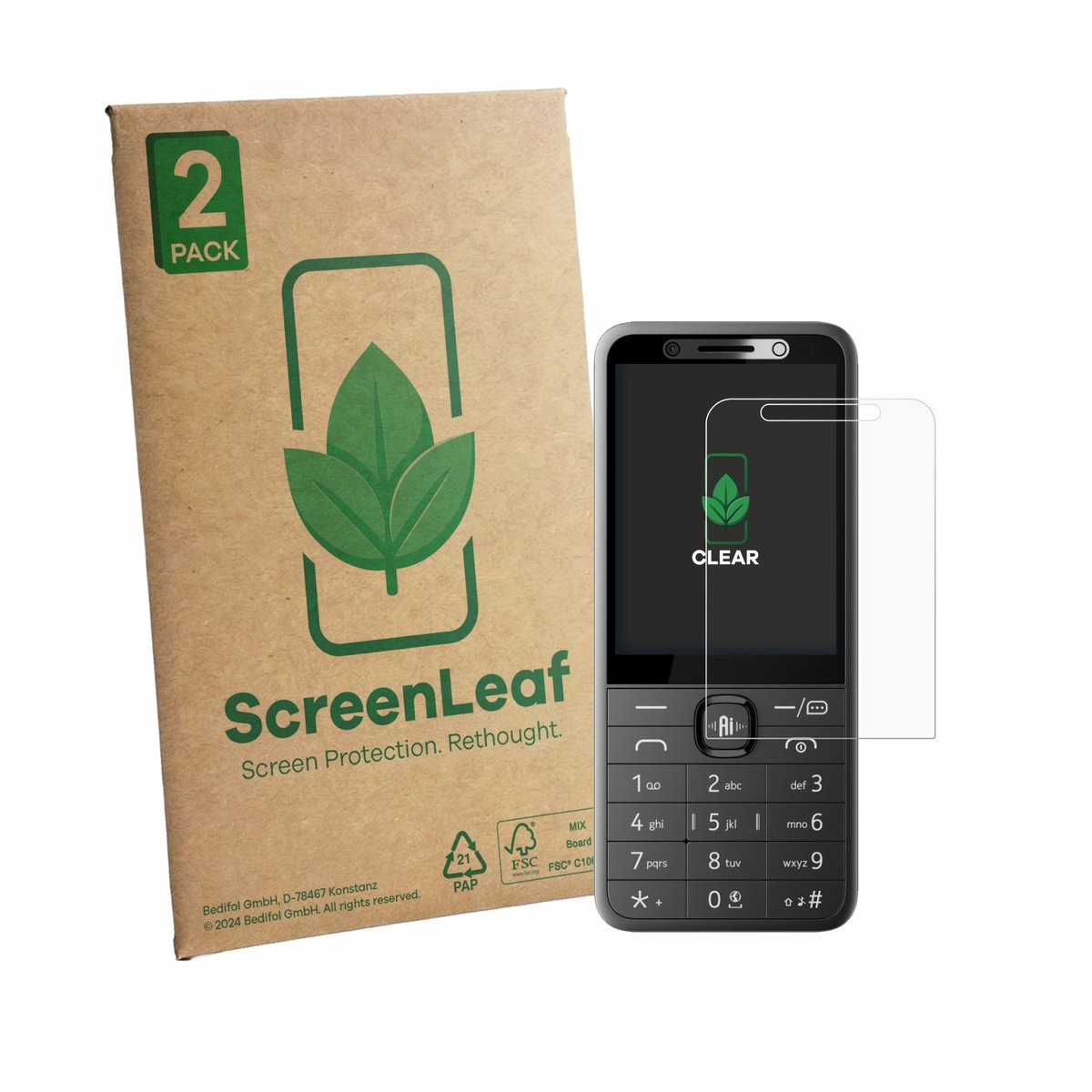 2 Stuks Screenprotector voor Nokia 235 4G (2026) - Hoogwaardige Beschermfolie transparant