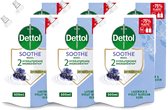 6 x Dettol - Handzeep Navulling - Soothe - Lavendel & Vioolbloesem - 500 ml - Voordeelverpakking - 6 stuks