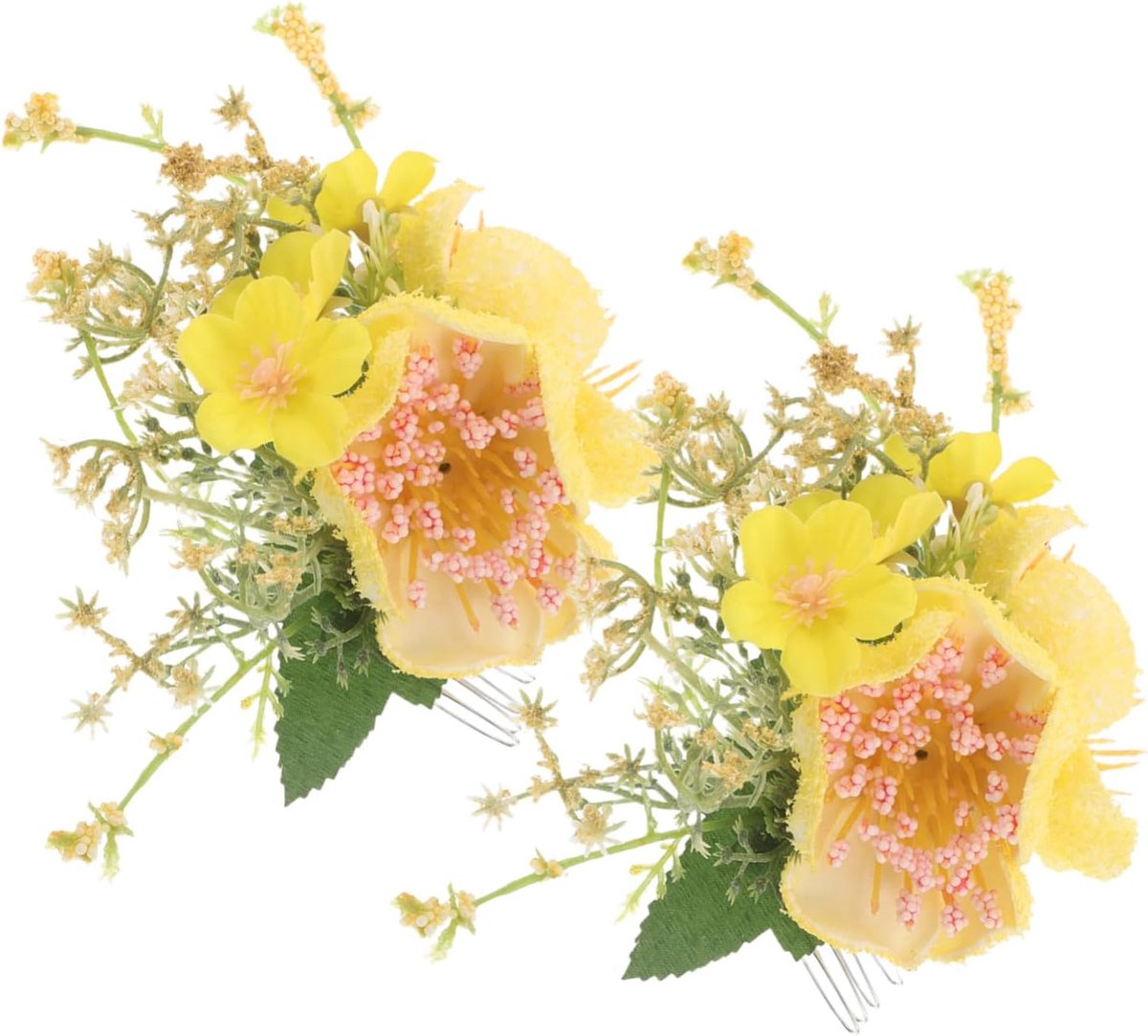 2 Stuks Hawaiiaanse Bloemen Haaraccessoires Hawaiiaanse Hoofddeksels Bloemen Haarkam Plumeria Haarclip Haarspeldjes Bruidskammen Frangipani Haarclip Kleine Bloem