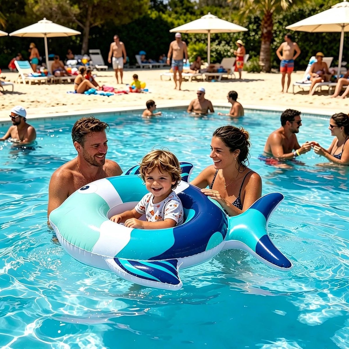 Zwembadhulp voor kinderen, zwemringen, buis, speelgoed, kinderzwemhulp voor zwembad, voor zomervakantie, reizen, waterpark, party, tuin