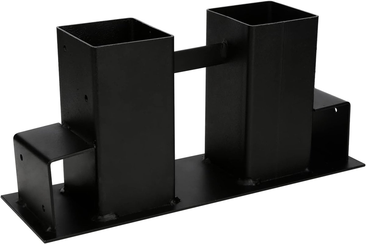 Houten stapelhulp, 8 stuks, stabiele stapelhulp, brandhout, stapelhulp, houtstapelhouder, haardhout, frame, hout, zwart