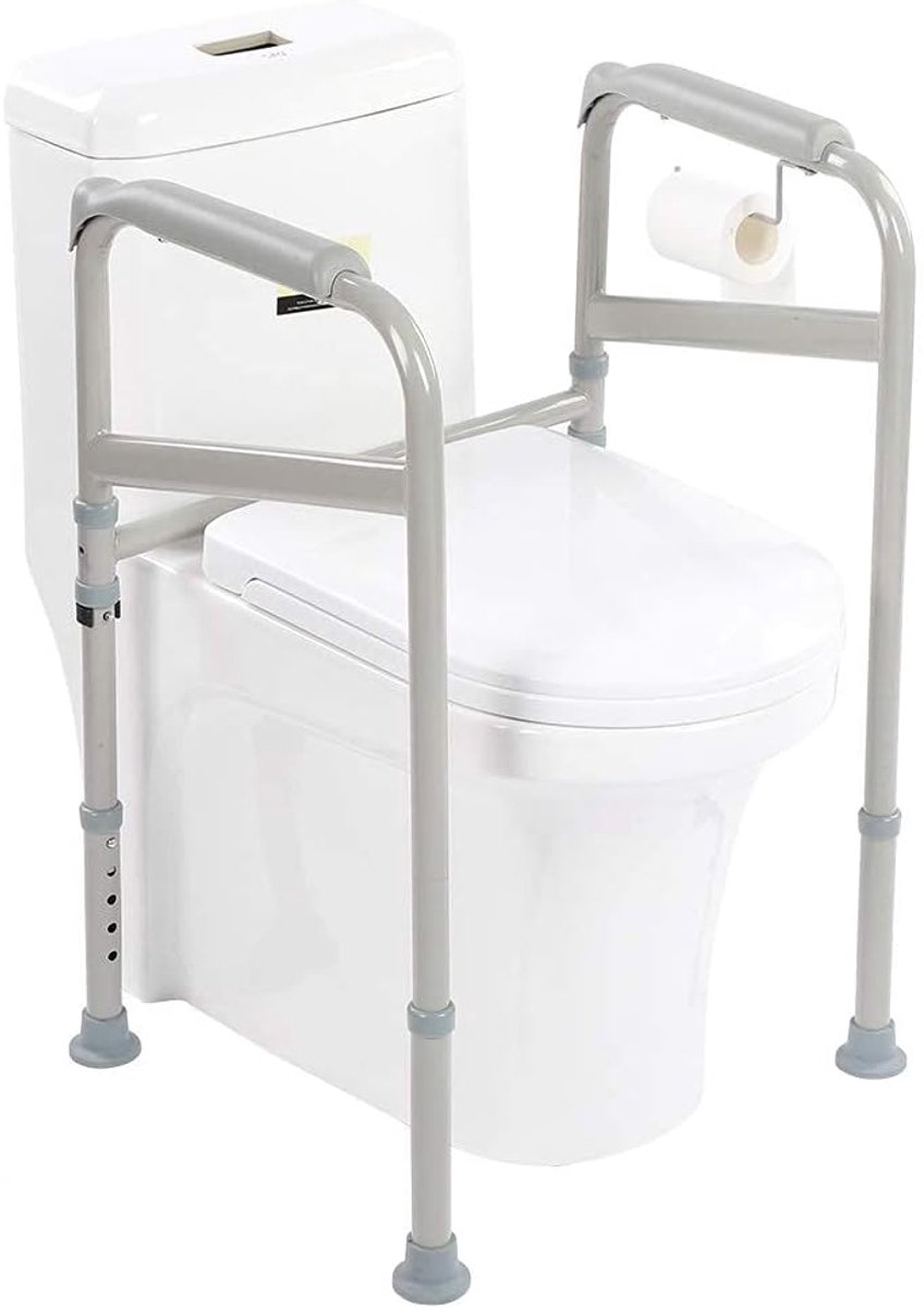 Veiligheidshandicap, Toiletbrilhulpstang, voor Oudere Gehandicapte Zwangere Vrouwenpatiënten, Universeel Toiletframe, voor Thuis-toilet, Verstelbaar 65-86 Cm