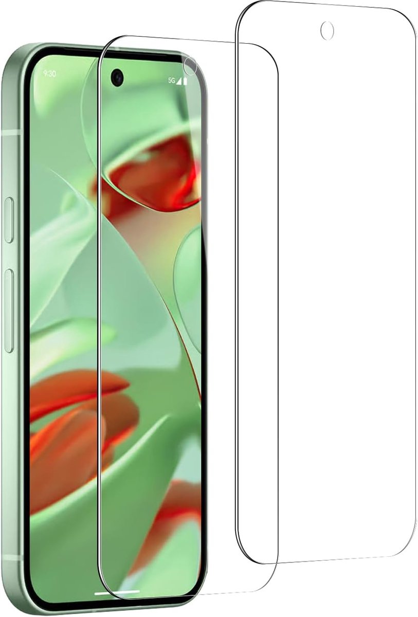 Tempered Glass Screen Protector Voor Google Pixel 9, 2 Stuks, Anti-Kras, Anti-Vervaging, Volledige Cover Bescherming