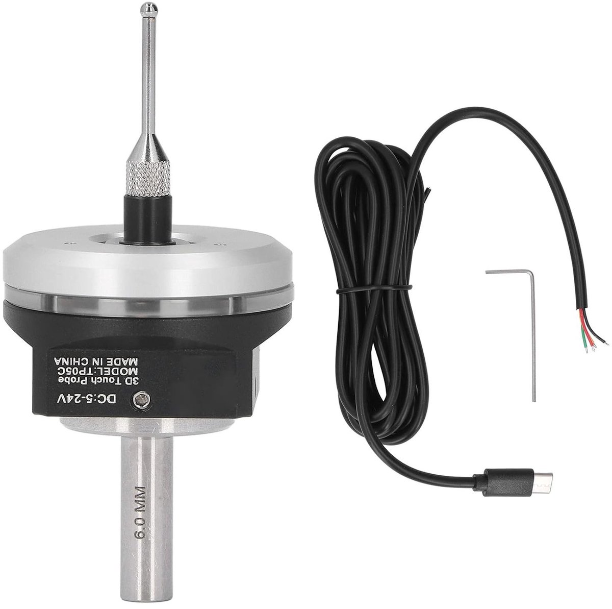 3D Meetsonde met Waterdichte Touch Probe, 0.24 Inch Shank en 2 Meter Kabel voor Precisie Metingen