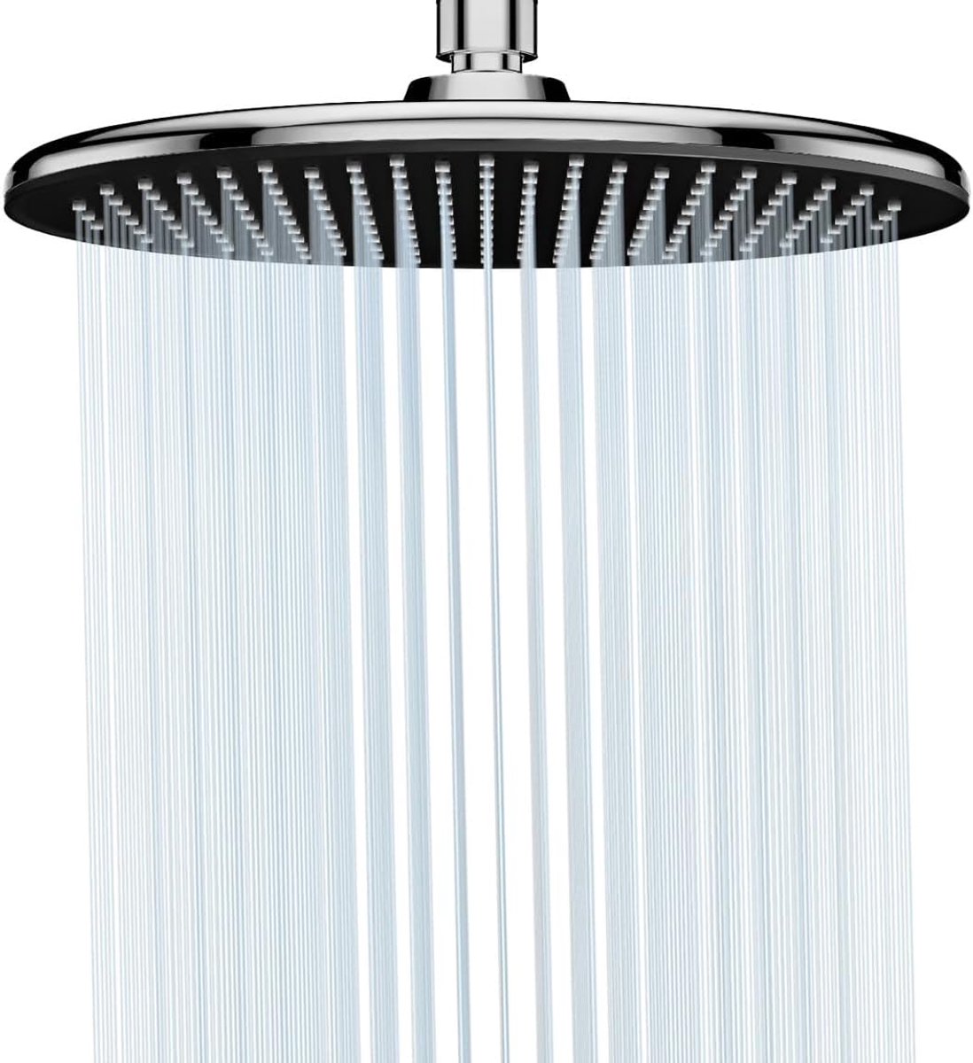 Douchekop, regendouche, 10 inch ronde hoofddouche, regendouche, groot, grote douchekop, XXL, regen, 360° verstelbaar