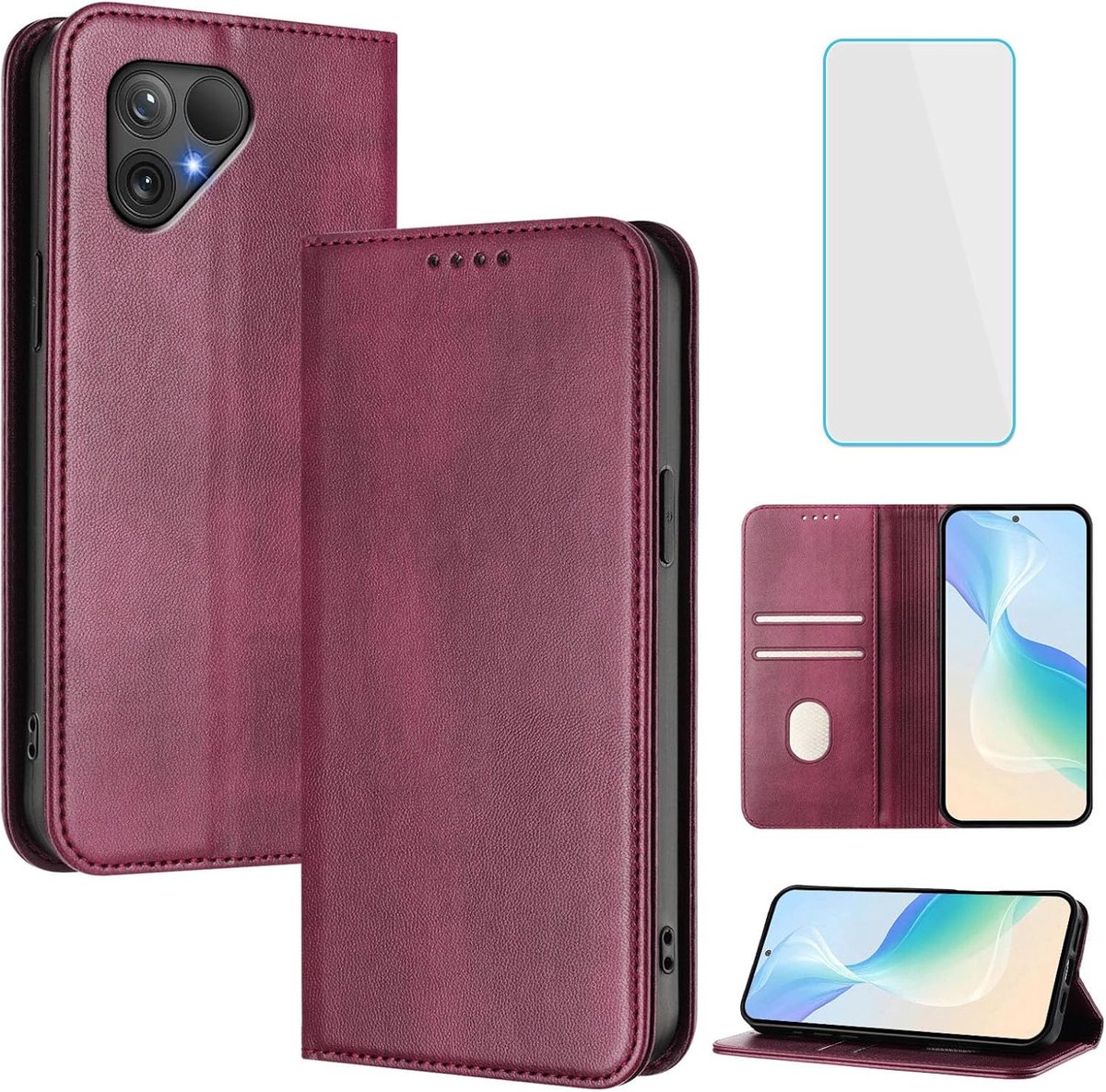 Hoesje voor Fairphone 5 Hoes Burgundy