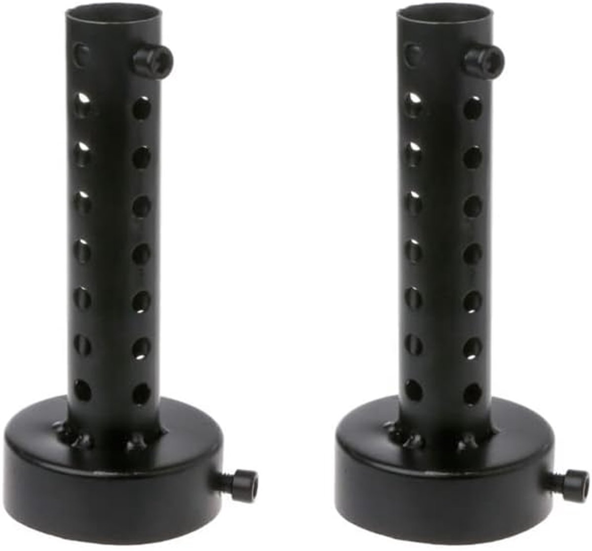 2 stks Universele 45mm Verwijderbare Motorfiets Uitlaat Motor Uitlaat Kan Insert Baffle Silencer Zwart