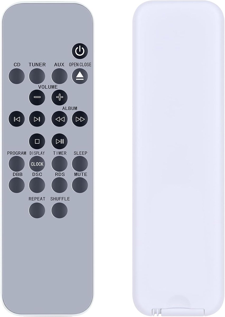 Vervangende afstandsbediening geschikt voor Philips Micro HiFi System Audio Receiver MC230 MC235 MC230E MCM240/37B
