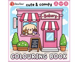 Decotime Cute & Comfy - Roze - Cozy kleurboek voor volwassen - 48 Kleurplaten - 20 x 20 cm - Dik Papier - Kleurboek volwassenen - Cozy Coloring Book - Cozy Kleurboek - Cozy Coloring - Cozy Europe - Cozy Christmas - Little Corner
