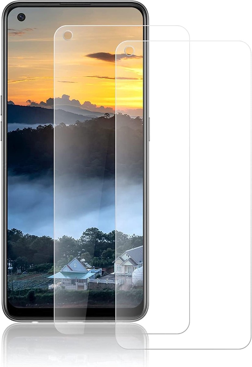 Schermbeschermers voor Oppo A74 4G, anti-vingerafdruk en olievlekken, 9H hardheid, beschermende film, HD gehard glasfilm voor Oppo A74 4G