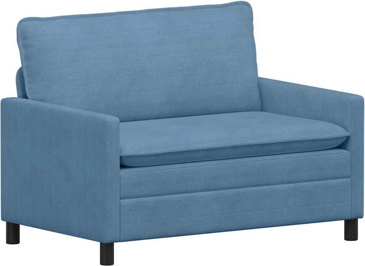Corduroy bank, 126 x 81 x 87,5 cm, met metalen frame