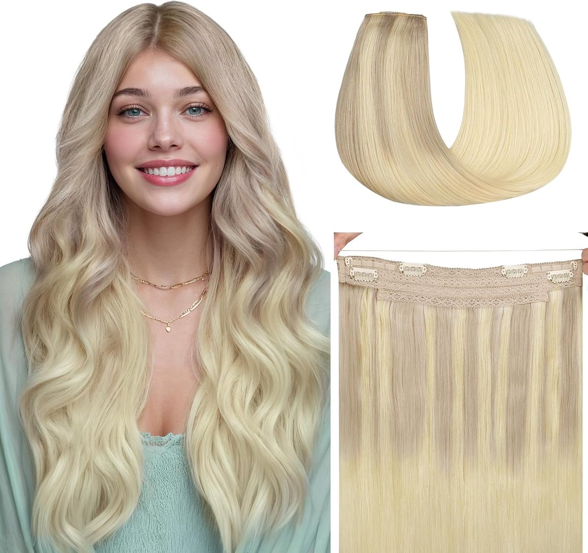 Hotbanana Secret Hair Extensions van echt haar, 30 cm, 70 g