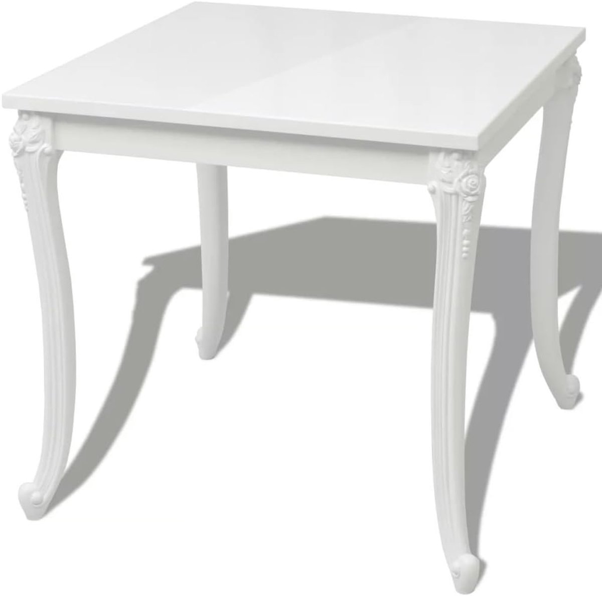 Tafel voor Eetkamer, Woonkamer, Keuken, Vierkant/Rechthoekig, Modern, Hoogglanzend, Wit