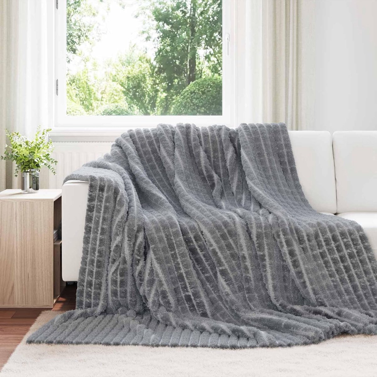 Set van 6 fleecedekens, knuffeldekens voor de woonkamer