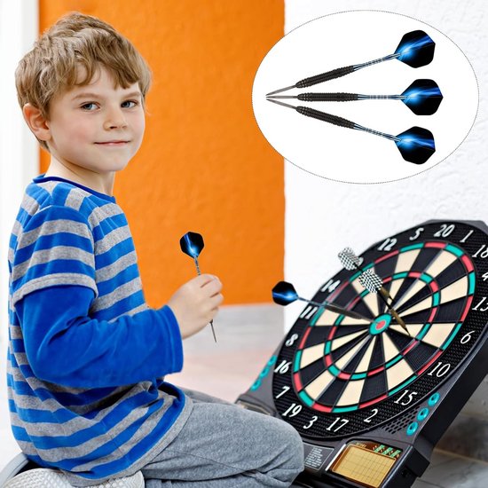 Set van 3 professionele darts 22 g voor elektronische dartspellen met dart flights en opbergdoos — afbeelding 5