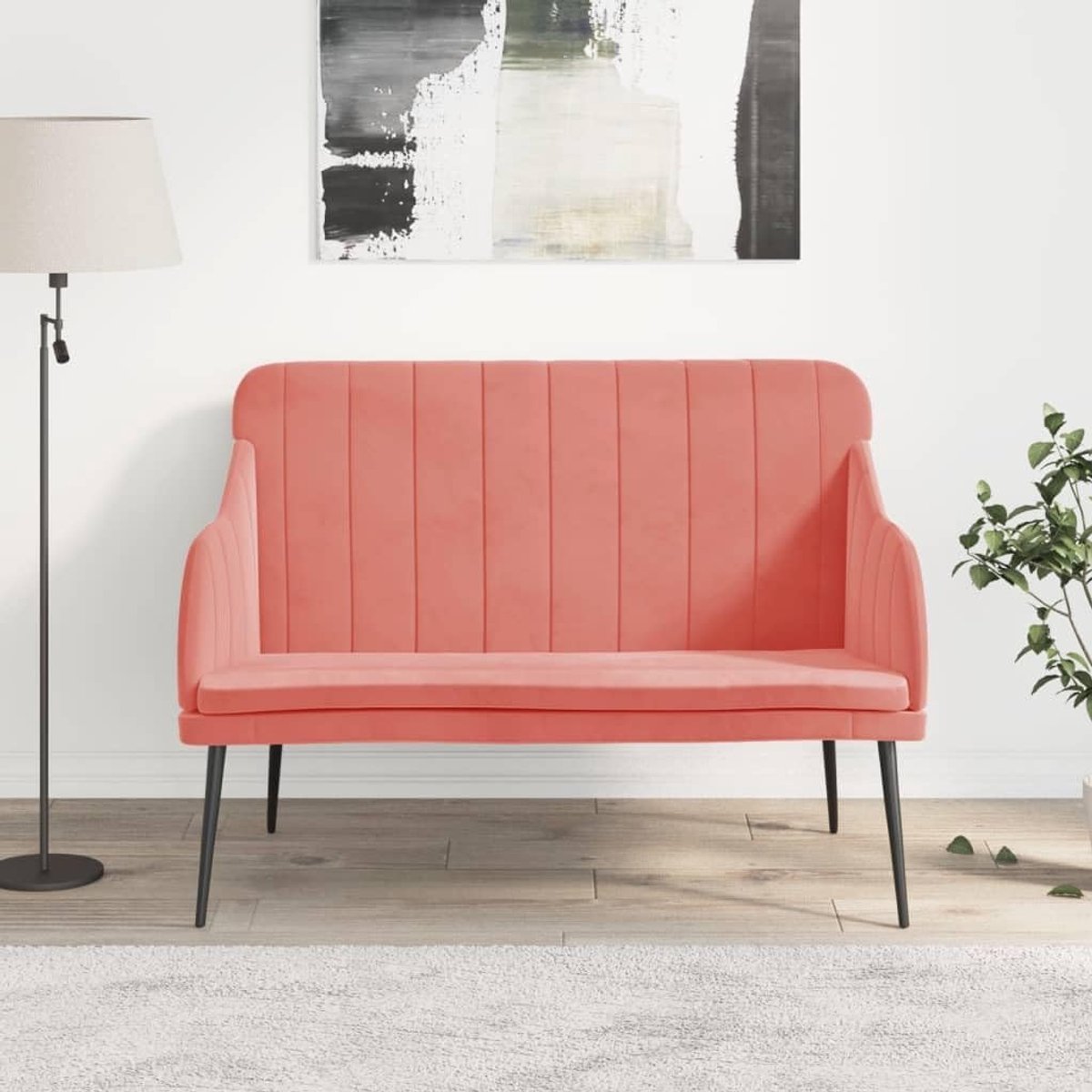 Roze 110x76x80 cm fluweel