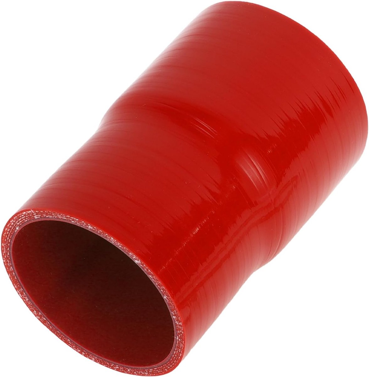Rechte Koppeling Silicone Slang 2.76"-2.99" ID 5.00" Lengte 0 Graden Universele Auto Silicone Slang Koelslang 4-Laags 5mm Dikte Luchtinlaat/Turbo/Intercooler Leiding Rood 1 Stuk