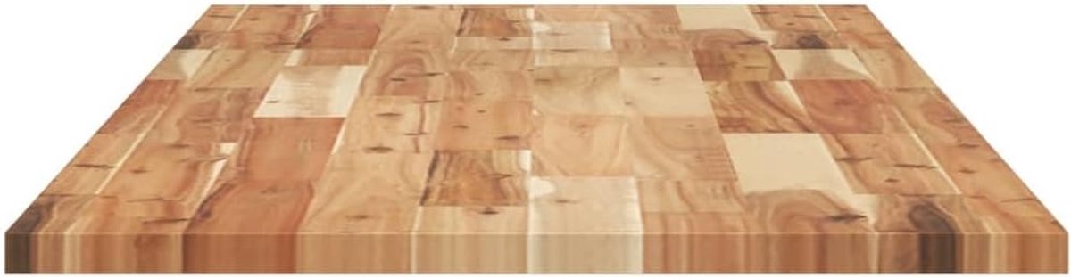 Houten wastafelblad, 120 x 50 x 2 cm, acacia geolied voor badkamer, rustiek werkblad van massief hout, badmeubel, wastafelopzetstuk