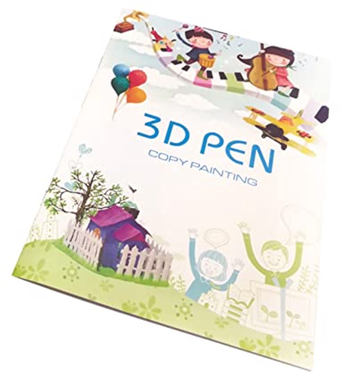 3D-pensjabloonboek voor kinderen en volwassenen – 40 tekenpatronen + transparante sjablonen voor 3D-tekenen en creatief plezier
