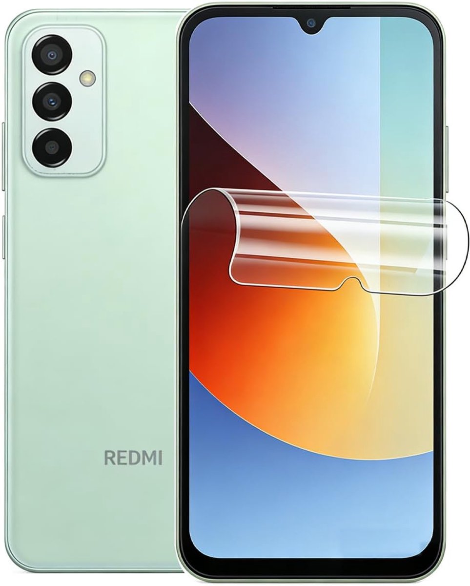 Beschermfolie voor Xiaomi Redmi A7 Pro 6,9 inch, flexibele TPU-displaybeschermfolie, full screen HD, transparante displaybescherming, krasbestendig, anti-olie, anti-luchtbellen, niet gehard