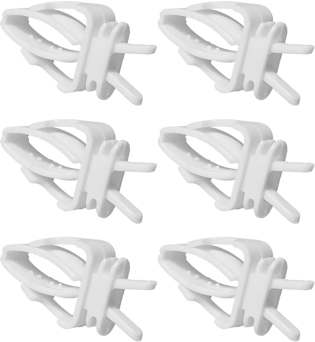 Handvoeraccessoires voor vogels, 6 stuks, kunststof voederdispenser-clips voor vogelkooien, fruit- en groenteclips voor papegaaien, vogelkooi-accessoires voor parkieten, parkieten, cacadus