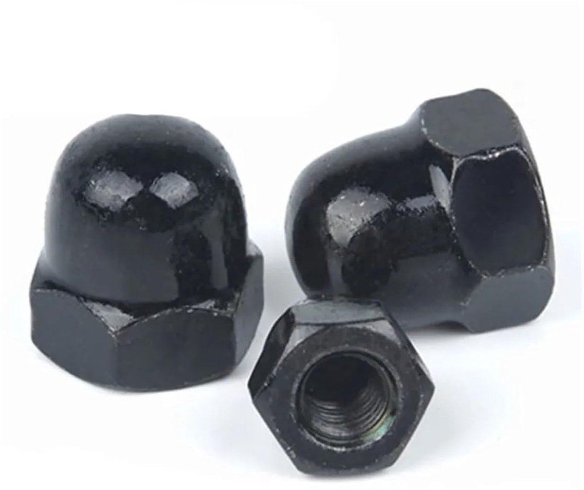 Koepelmoeren, 1-20 stuks eikelmoer M3-M20 roestvrij staal/zwart/messing(Steel with Black,M14 2PCS)