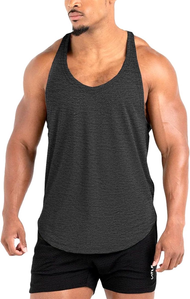 Marcel tanktop voor heren, sport, krachttraining, stringer, sneldrogende overhemden
