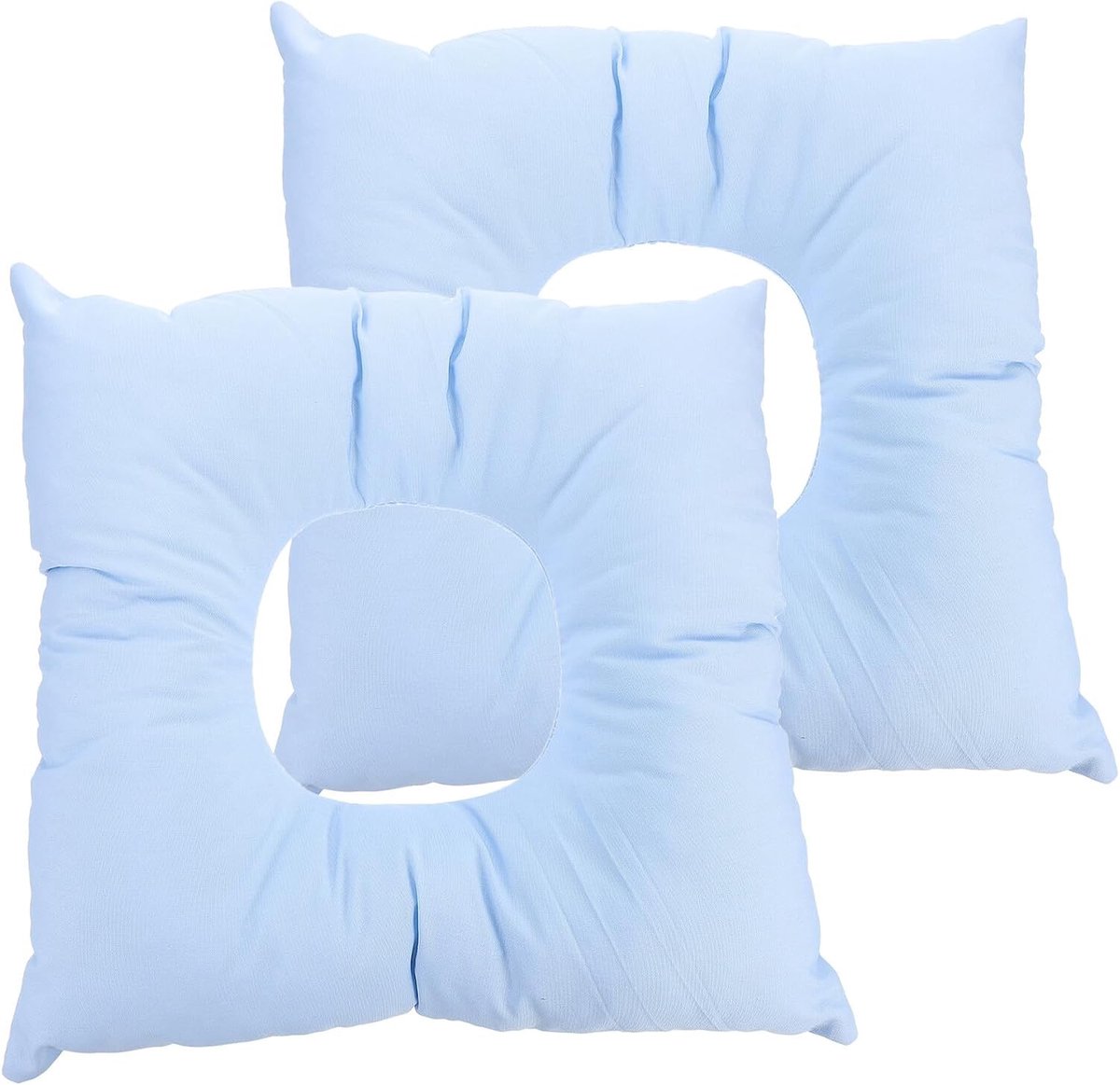 2 Stuks massagekussen gezichtskussen hoofdsteun van het massagebed naar beneden gericht slaapkussen massagesalon gezichtskussen Zacht reiskussen Blue