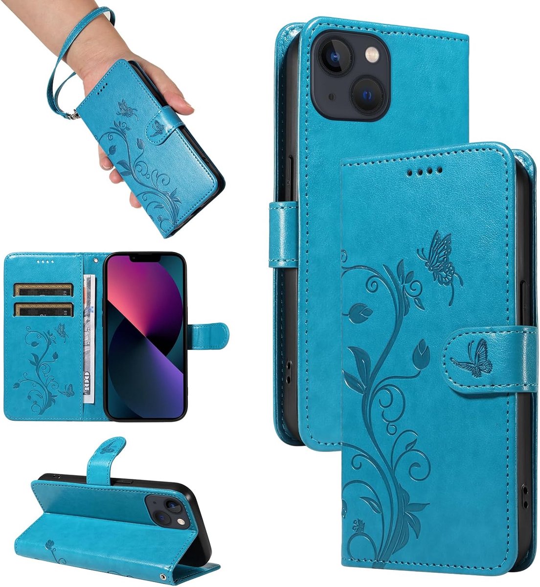 Hoesje voor iPhone 13 Mini, Blauw