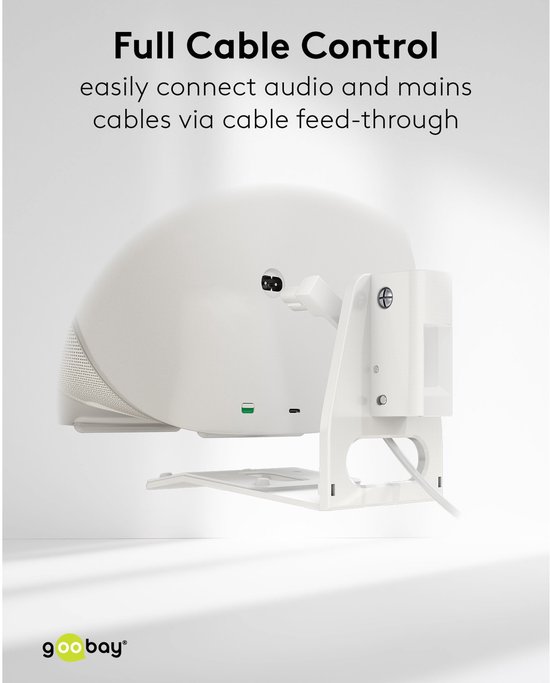 Muurbeugel set voor Sonos Era 300 - 2 stuks - Draai- en kantelbaar - Pro - Wit van Hama — afbeelding 5