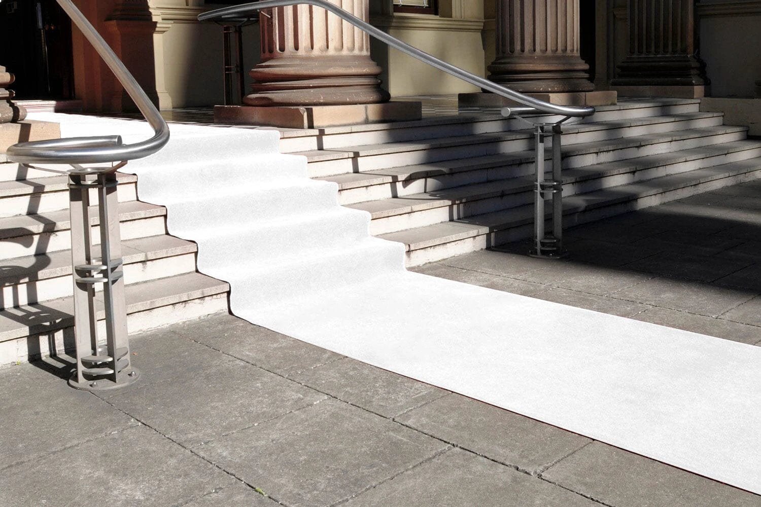 GJ Floors - Basic loper Tokyo | Wit - Breedte x Lengte: 150cm / 10 meter