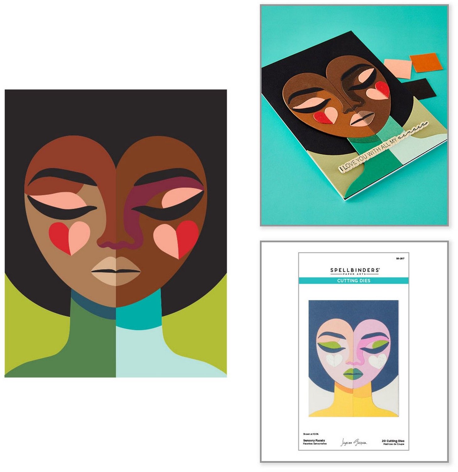 Spellbinders Snijmallen - Sensory Facets - 20 st.