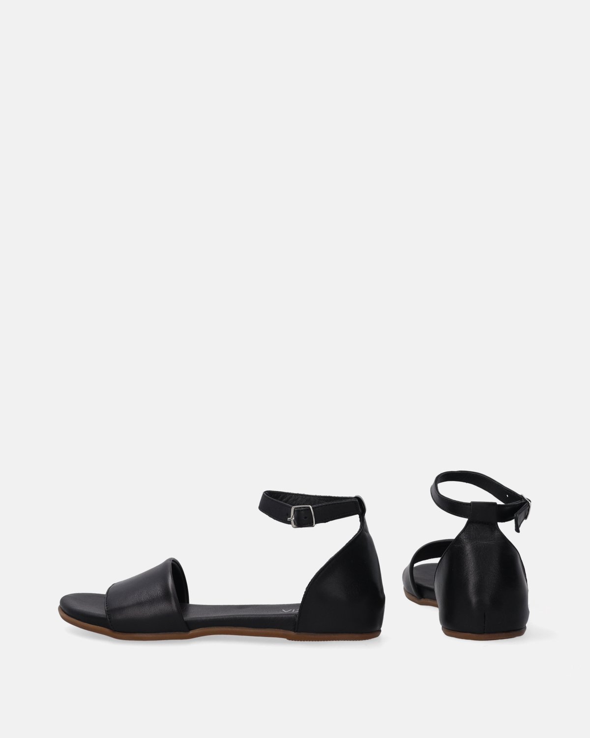 Zwarte sandalen met gesloten hiel - Maat 37