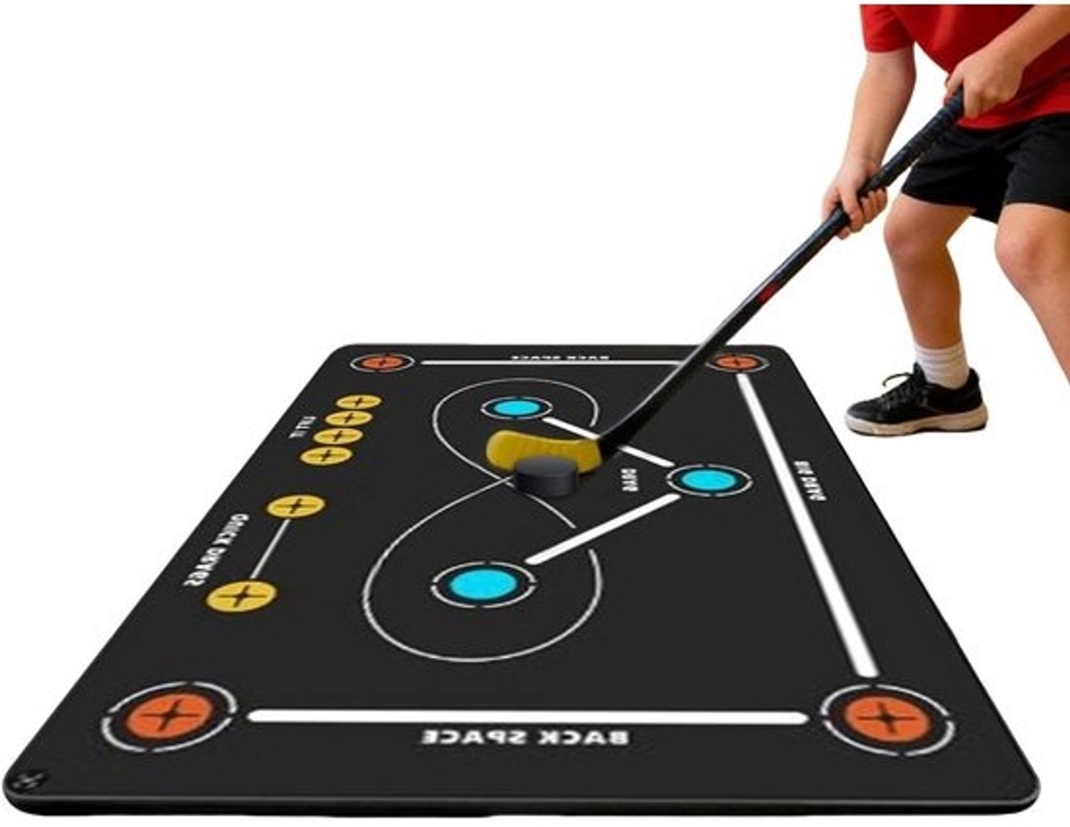 Hockeytrainingsmat - Oefenmat voor sport - Balvaardigheid oefenen - Antislip en stil - 80 x 120 cm - Niet gespecificeerd