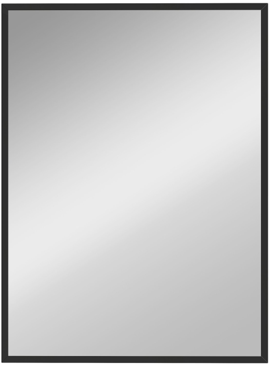 ZYLARO Wandspiegel - Decoratieve hangspiegel - 30 x 40 inch - Eenvoudige montage - Inclusief schroeven Zwart