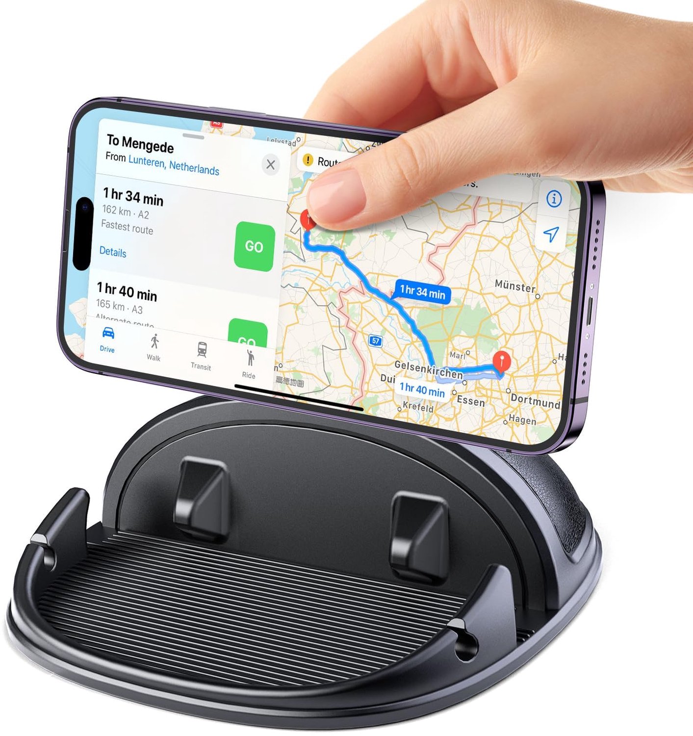 Telefoonhouder voor Dashboard – Stevige Auto Telefoonhouder met Antislip Siliconen Basis