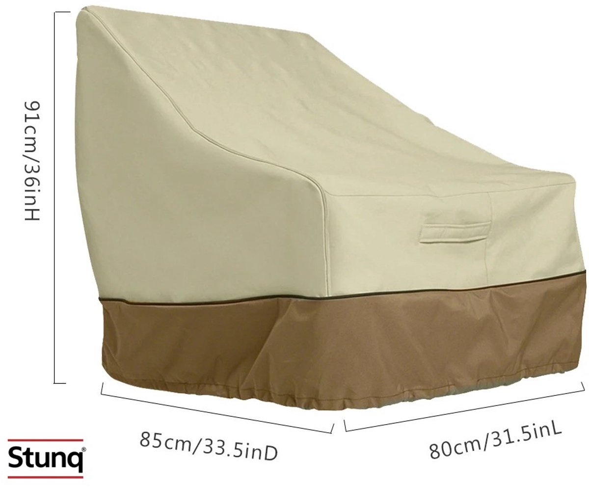 Stunq Waterdichte Fauteuilhoes Oxford Doek Beige/Bruin