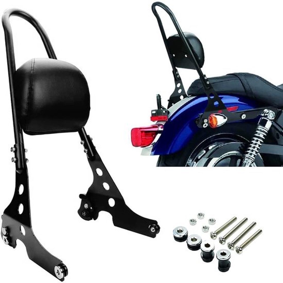 Dailygoody - Motorfiets Achterrugleuning - Passenger Rugleuning - Comfortabel en