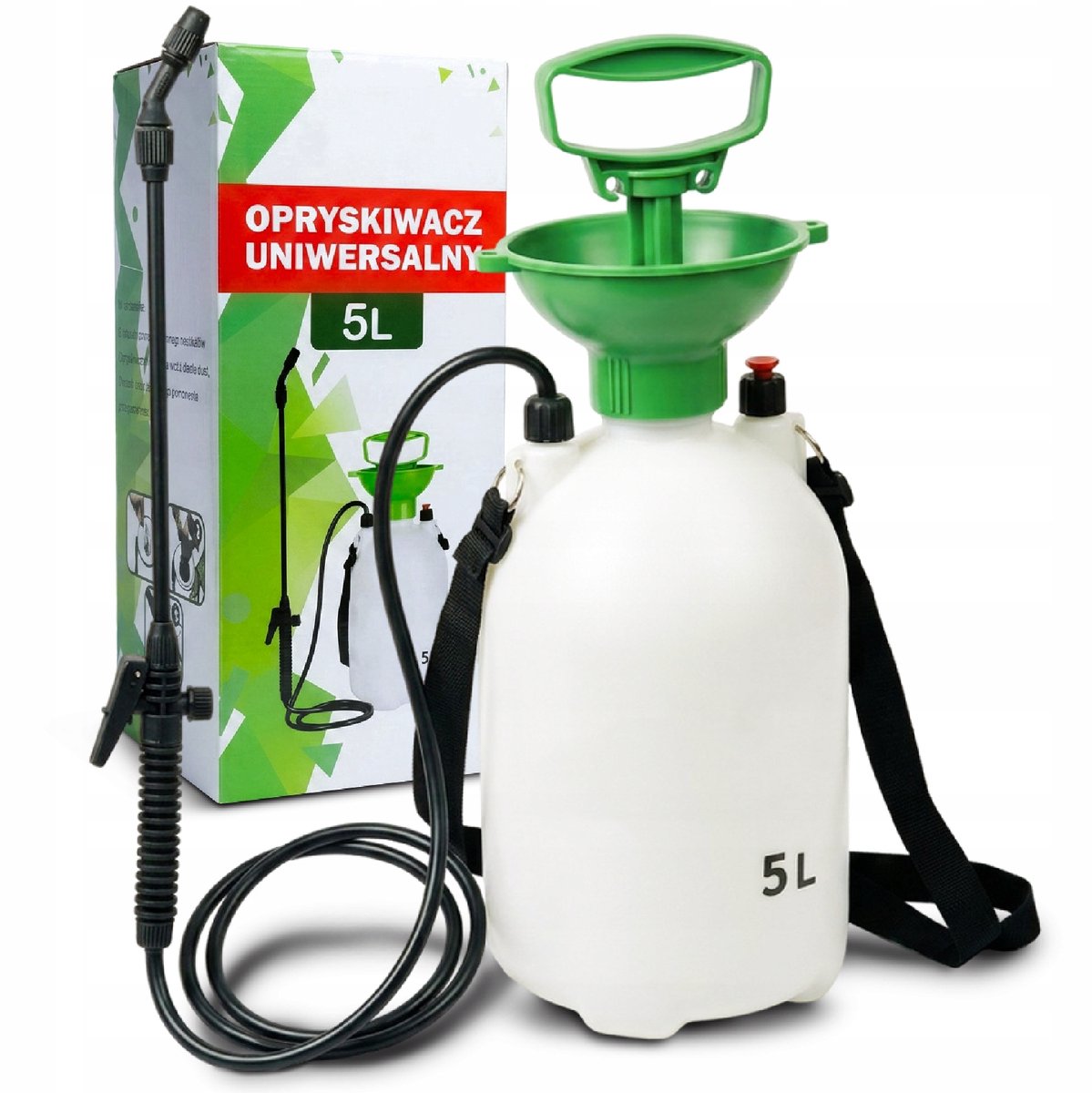 Drukspuit 5L Tuin - Handmatig met Draagband en Verstelbare Straal