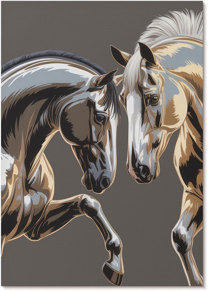 Tulup Polycanvas Poster - Stedelijke Elegantie, Fotografie - A3 - Bruin Illustratie - Rechthoek - Decoratieve poster - Woonkamer, Slaapkamer, Kantoor - Klassiek