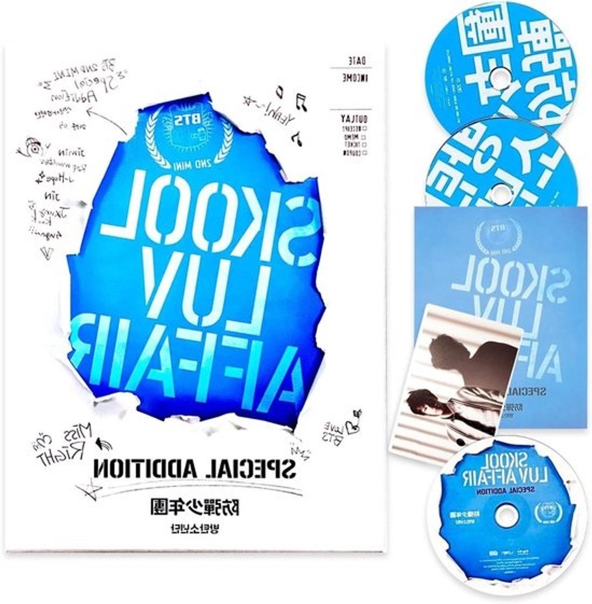 BTS Skool Luv Affair - Special Edition Album - Muziek Luisteren - Inclusief DVD