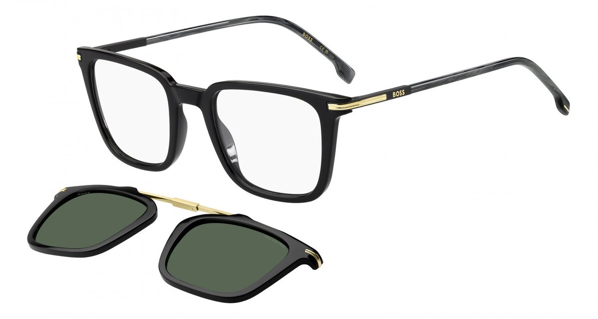 Boss BOSS 2008/C BLACK/GREEN CLIP ON 52/22/150 Herrenbrillen Brilmonturen