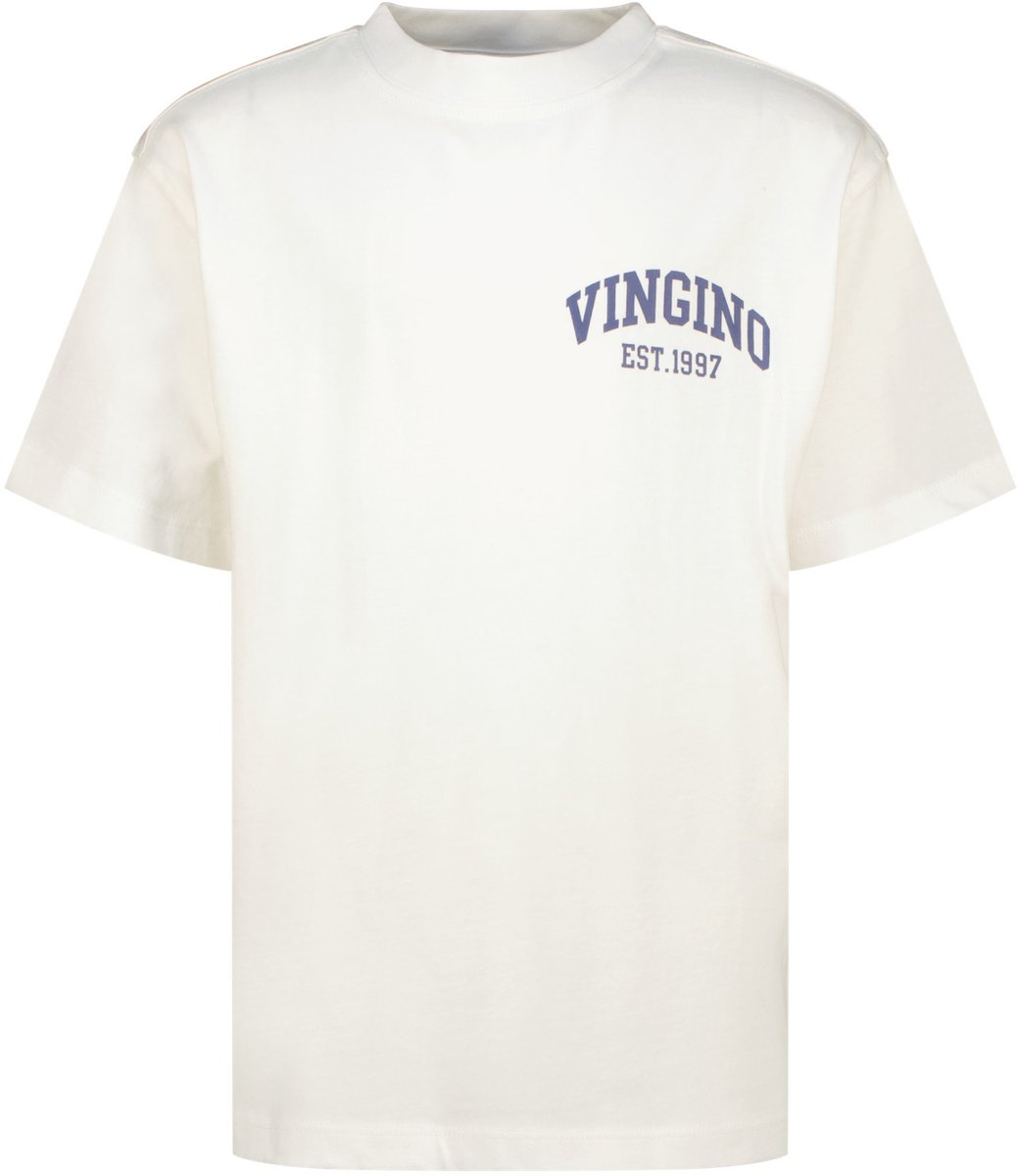 Vingino Icon-boxy-SS Jongens T-shirt - Cloud White