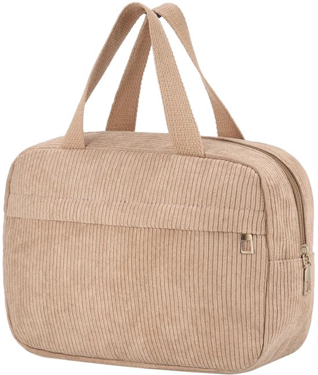 NTHProducts - Toilettas - Makeup Bag - Elegant en stijlvol - Khaki - Reistas