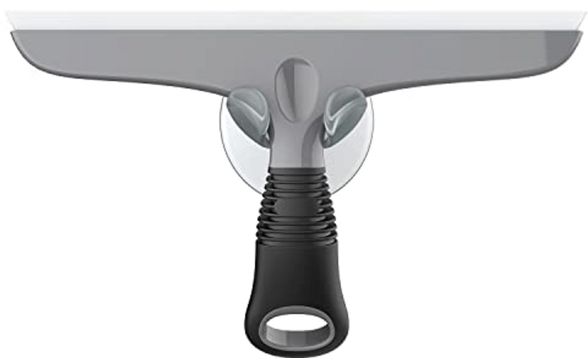Siliconen Raamtrekker 25 cm – Douchewisser met Zuignaphaak – Voor Glas, Ramen, Spiegels en Auto