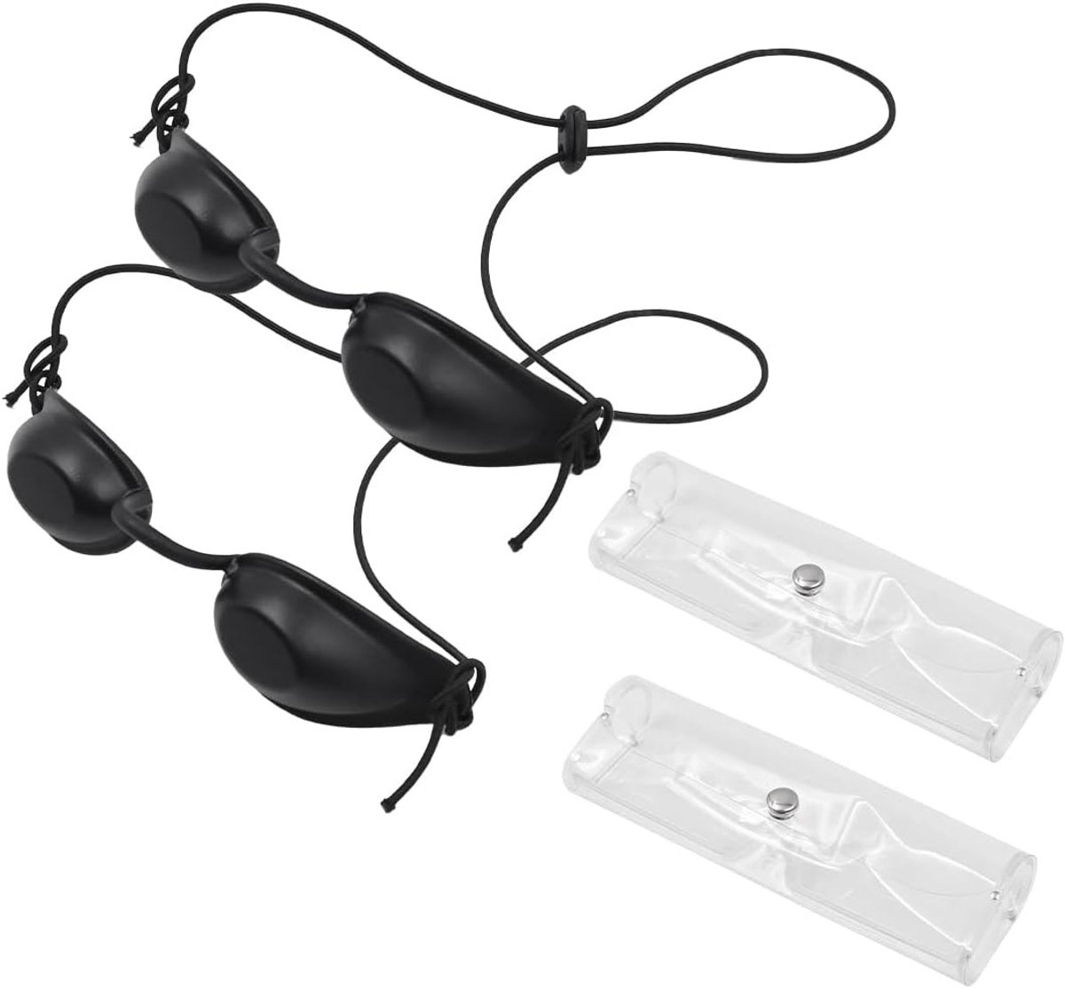 Set van 2 paar oogbeschermende brillen voor lichttherapie, infrarood en UV-bescherming
