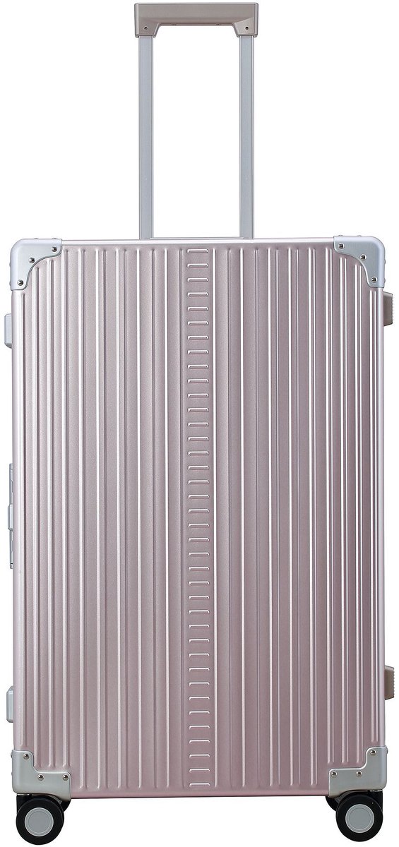 Aleon Fortis Trolley met 4 wielen, Aluminium, 76 cm - Harde bagage - TSA slot - rosegold